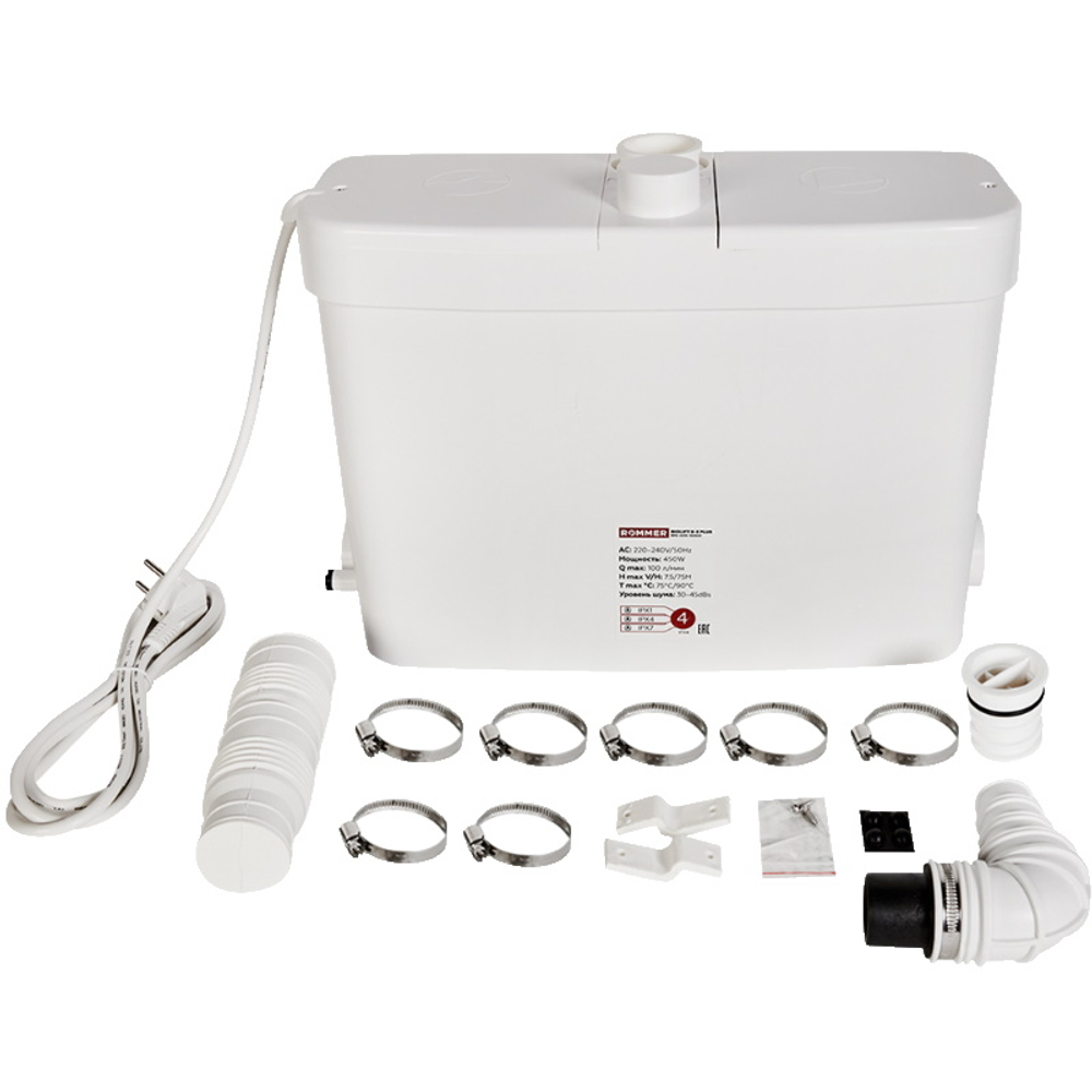 Станция канализационная ROMMER BIOLIFT S-3 PLUS, 3х40 мм