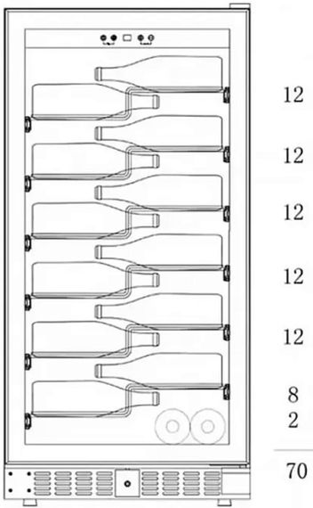 Винный холодильник Dunavox DX-70.258SS