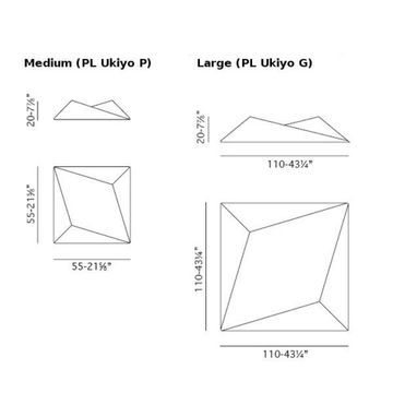 replica Axo Light Ukiyo wall and ceiling lamp (brown)