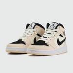кроссовки Air Jordan 1 Mid Cream Black Wmns