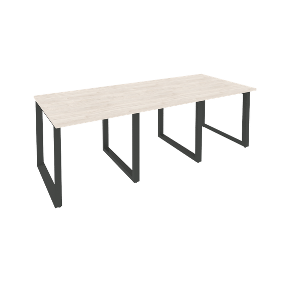 Onix Стол переговорный O.MO-PRG-3.0 Денвер Светлый/Металл Антрацит 2340*980*750