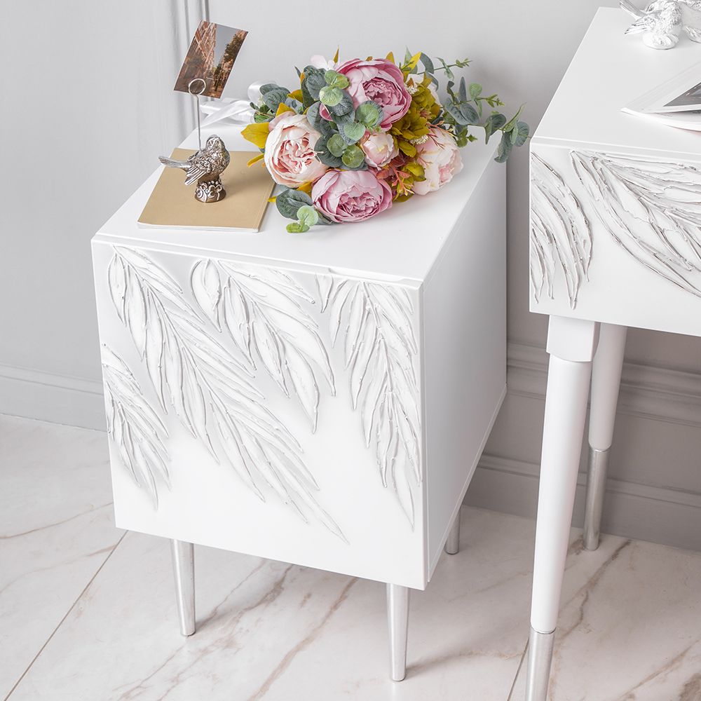 Тумба прикроватная Тропик Стайл Айс Сильвер левая