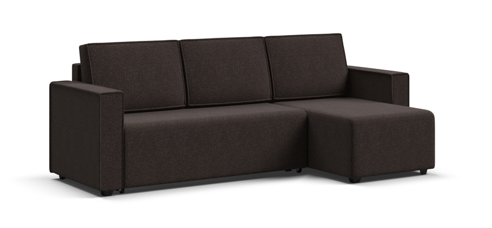 Угловой диван Норд лайт рогожка Мальмо шоколад