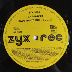 Винтажная виниловая пластинка LP Сборник Italo Boot Mix Vol. 11 (Germany 1988)