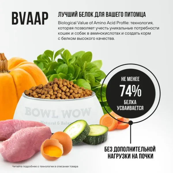 Консервы BOWL WOW для взрослых собак всех пород с индейкой и тыквой