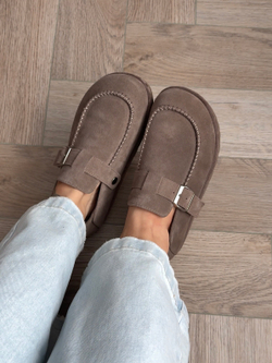 Лоферы из натуральной замши