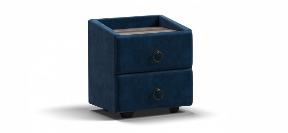 Тумба BOSS CLASSIC Monolit синий, Вяз каменный