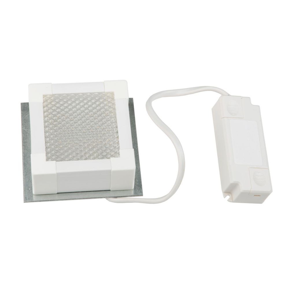 ULP-1010 7W/5000К IP40 GRILYATO WHITE Светильник светодиодный потолочный встраиваемый. Белый свет (5000K). 788Лм. Для ячеек 100x100мм. Корпус белый. В