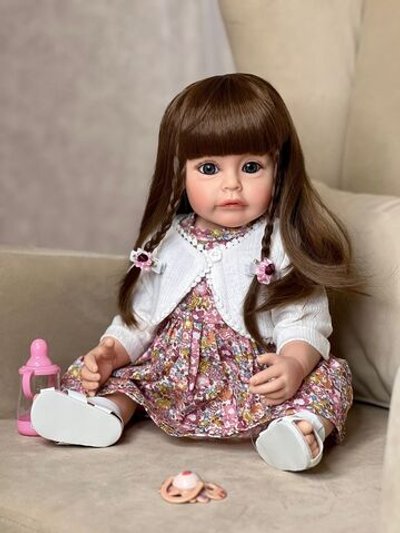 Кукла Реборн виниловая 55см в пакете (FA-108)