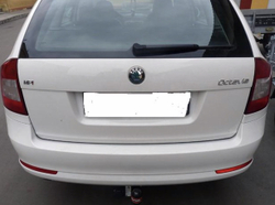 Фаркоп для Skoda Octavia лифтбек/универсал 2004-2013 Тип шара: A. Нагрузки: 1500/75 кг, SK 09