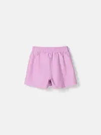 Юбка-шорты из джинскота "Сиреневый крокус"