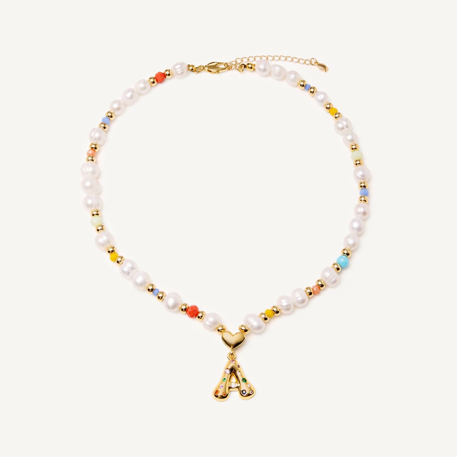 Колье My Rainbow ABC Necklace - Gold