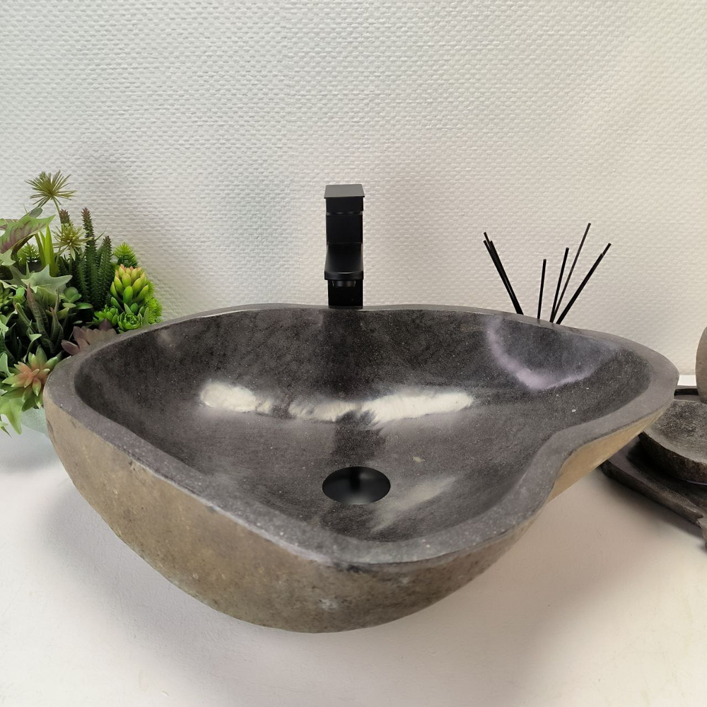 Раковина из речного камня RS-62788 (60*48*15) 57