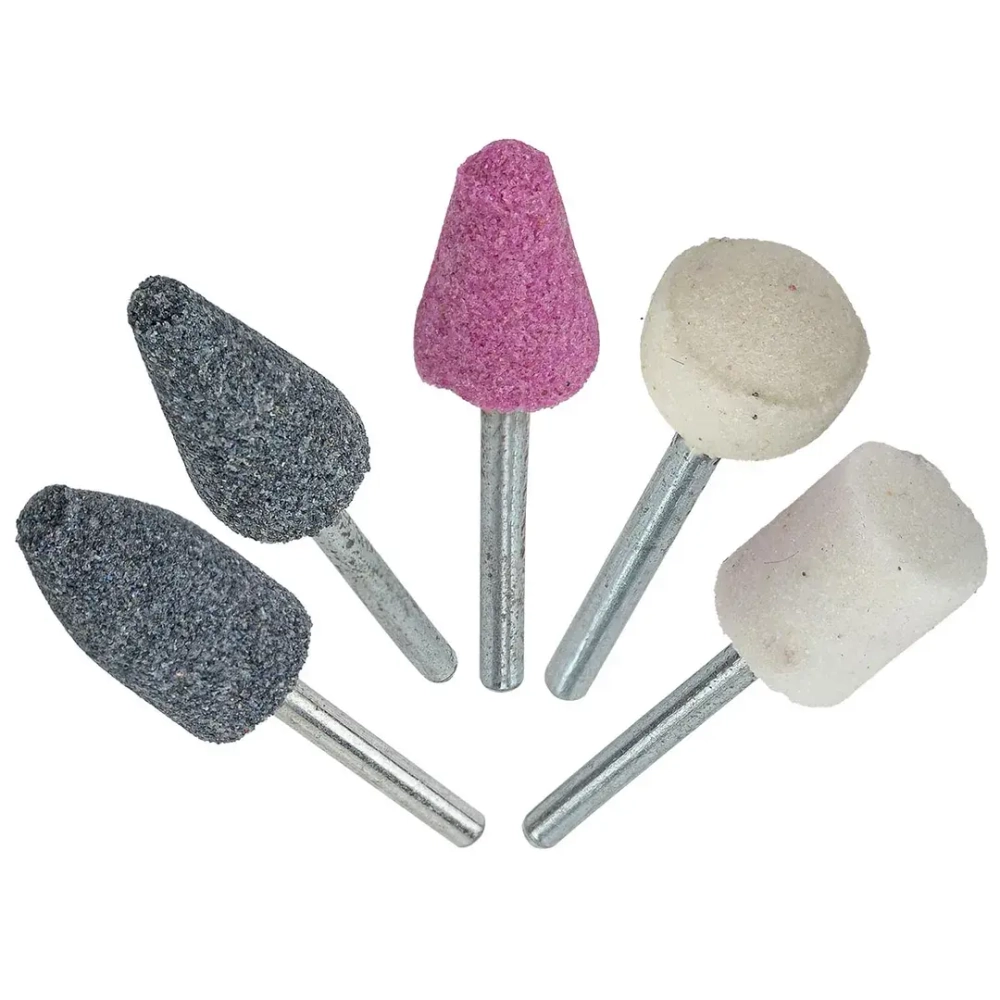 Набор камней абразивных, 5пр.(хвостовик 3мм), в блистере RockForce##Rock FORCE RF-GSK502