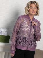 Жакет кружевной Индола (сиреневый) Б15325-3М LT Collection
