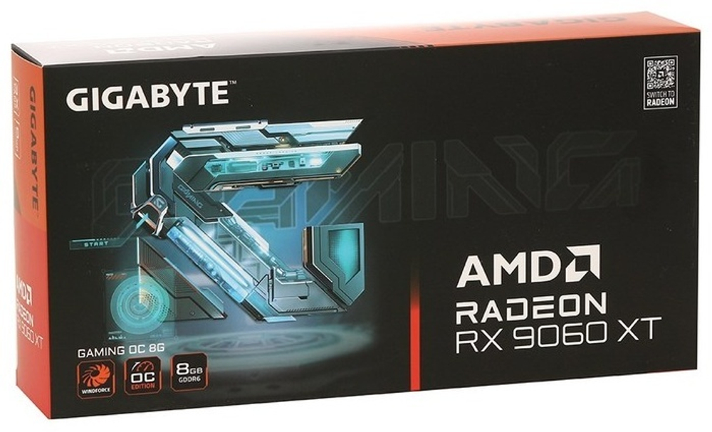 Видеокарта GIGABYTE RX 9060 XT Gaming OC (GV-R9060XTGAMING OC-8GD) 8 Гб