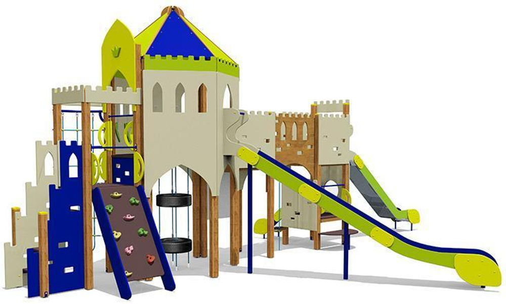 Игровой комплекс для детей 6-12 лет для уличной площадки