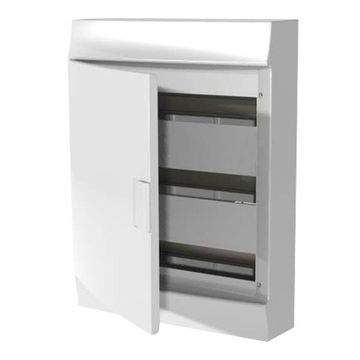 Бокс ABB Mistral41 накладной 54М (3x18) белая дверь с винтовым клеммным блоком