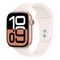 Apple Watch Series 10, 46mm, алюминий цвета «розовое золото», спортивный ремешок