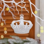 Подвеска «Корона» 8*5 см, Белый