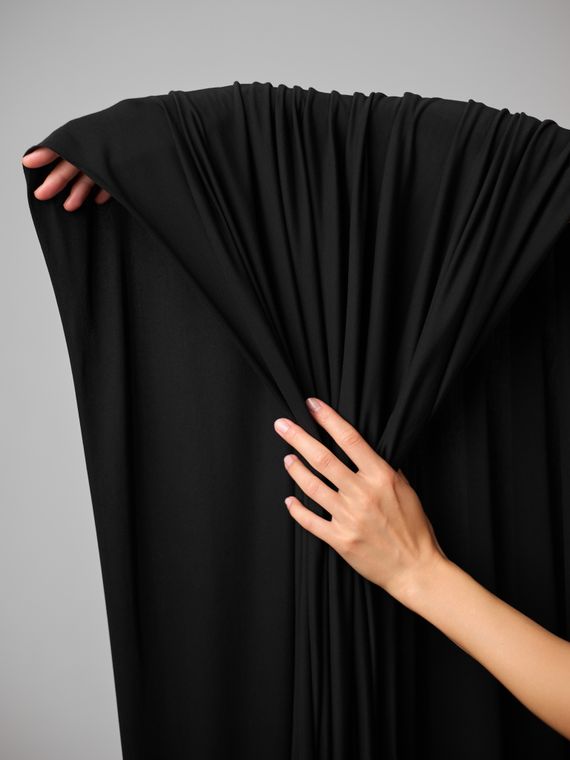 Модал, кулирная гладь, Турция, черный 170