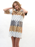 Платье женское в пайетках