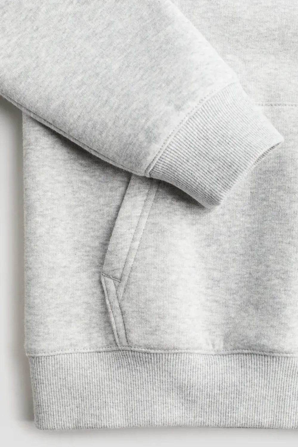 H&M Толстовка с капюшоном, светло-серый