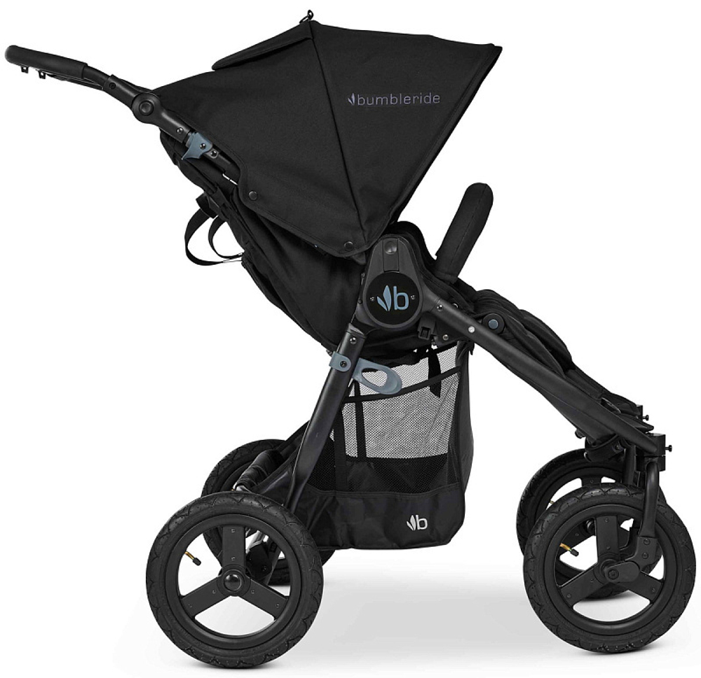 Детская коляска для двойни Bumbleride Indie Twin 2 в 1 Black