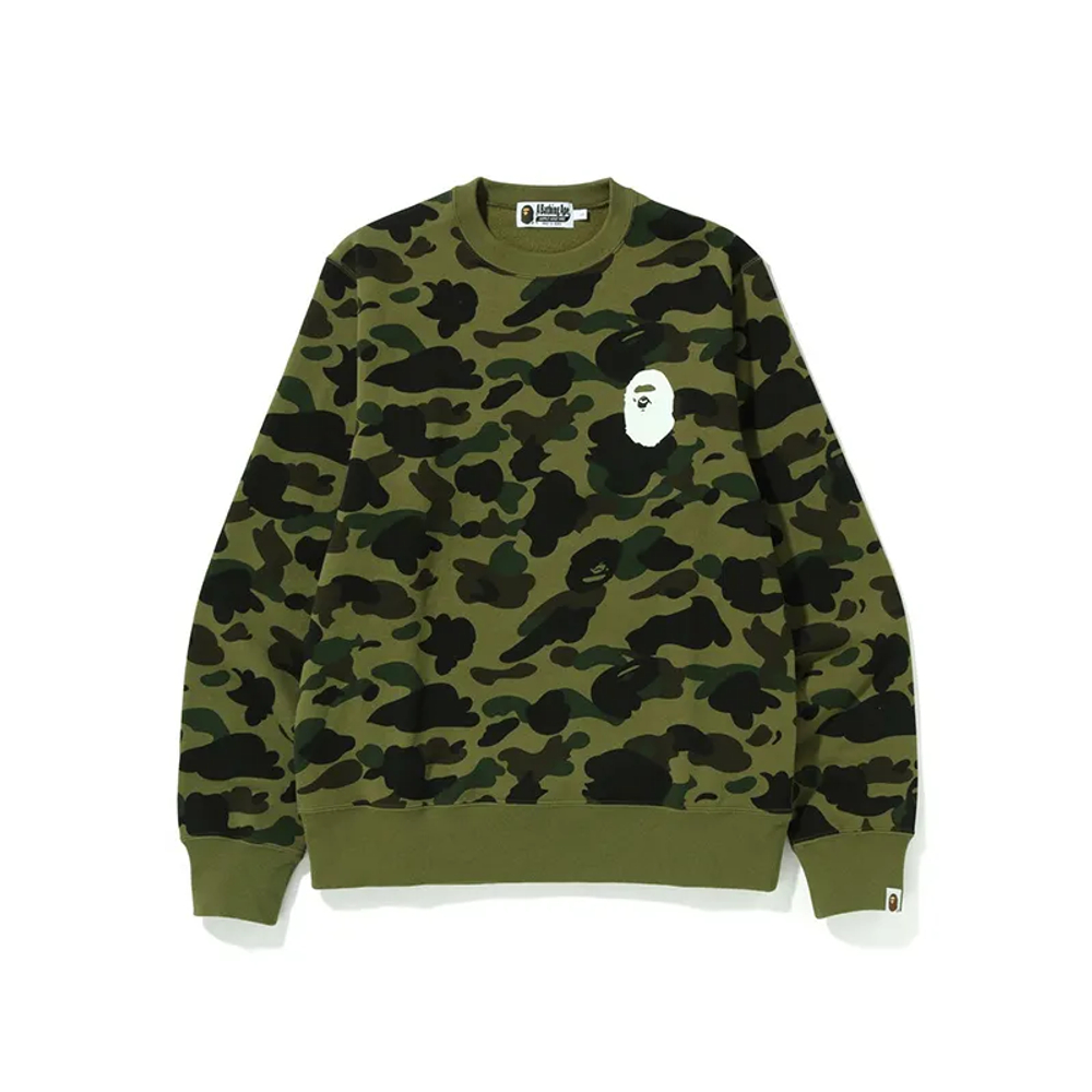 A Bathing Ape 1st Camo Ape Head Crewneck