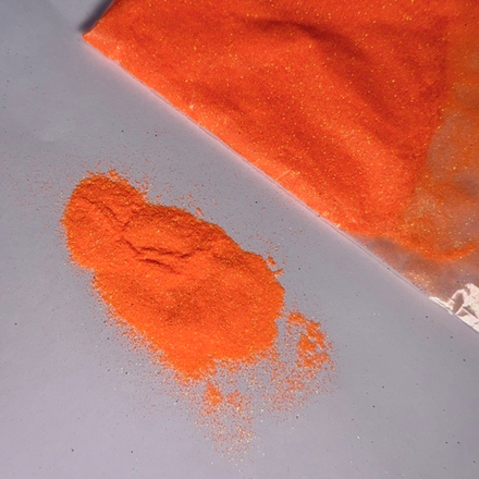 Блестки в пакетике 10 гр 0,1 мм неоновые оранжевые