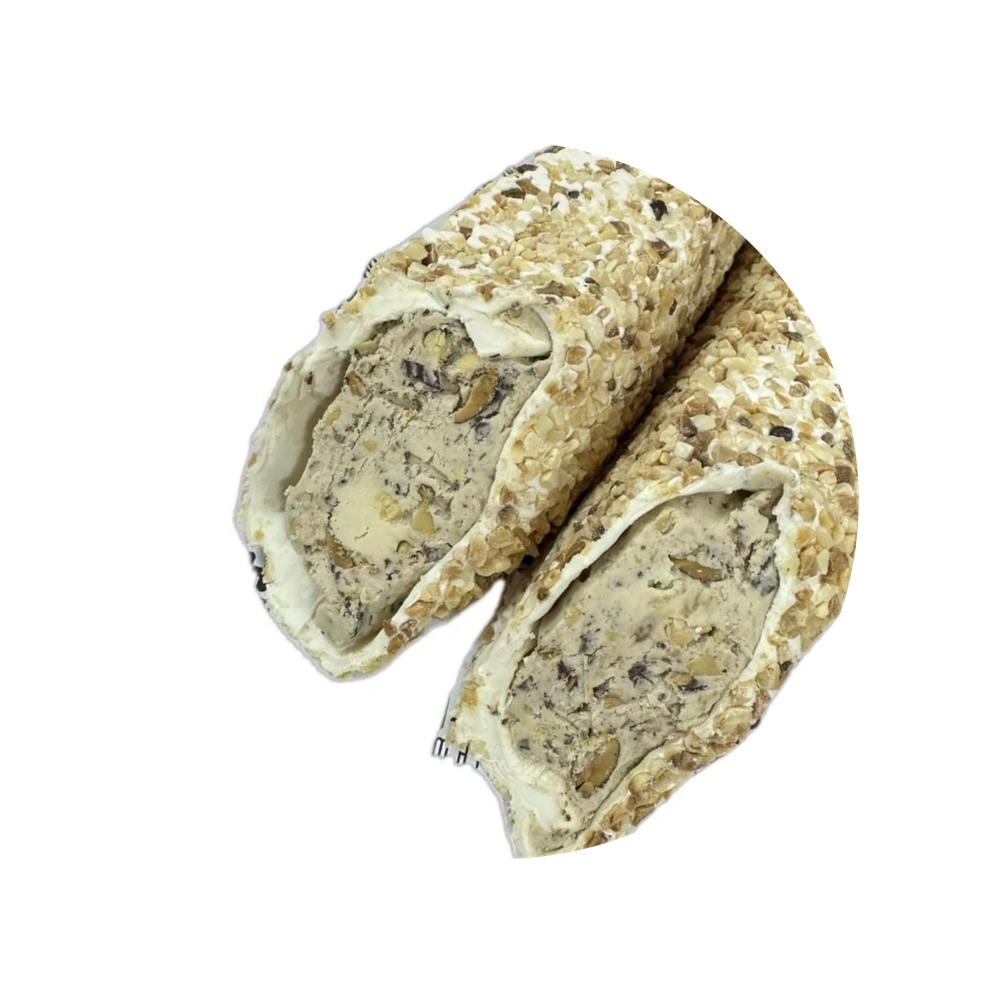 32. Белый рахат-лукум (Султан) со вкусом фундука, миндаля с нарезанным миндальным покрытием (SULTAN PİRİNÇ BADEM), Hatay Market