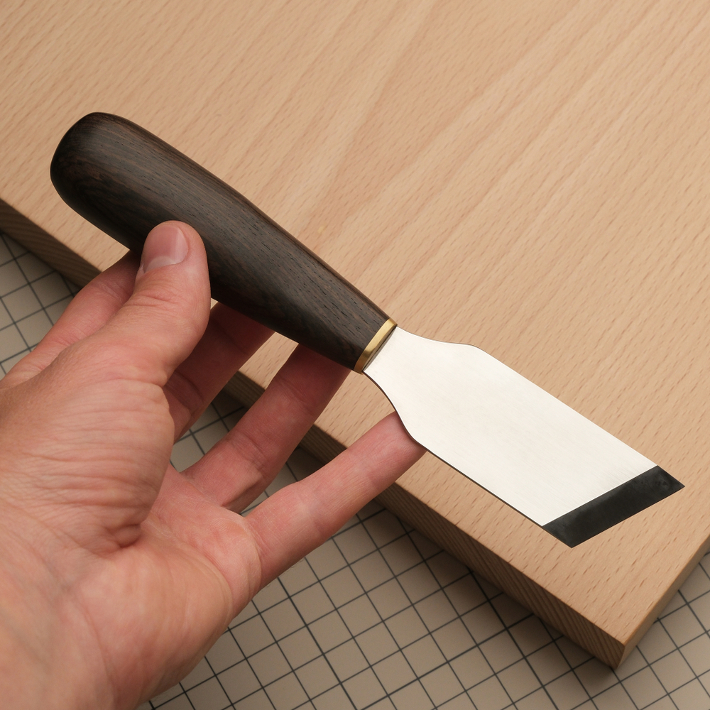 Нож косой с прямым лезвием для шерфовки и раскроя