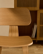 Стул Gena из дубового шпона и каучукового дерева