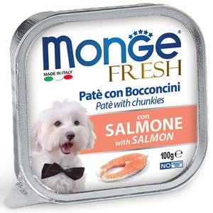 Влажный корм Monge Dog Fresh для собак, с лососем, консервы 100 г