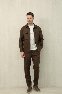 Льняной костюм Ermenegildo Zegna