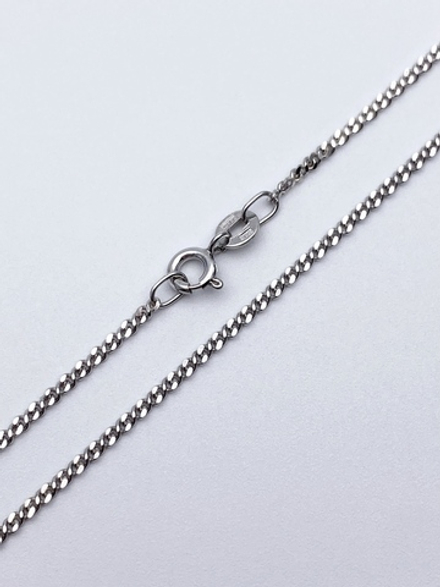 Цепь из серебра/Восьмерка панцирная граненая/Родий