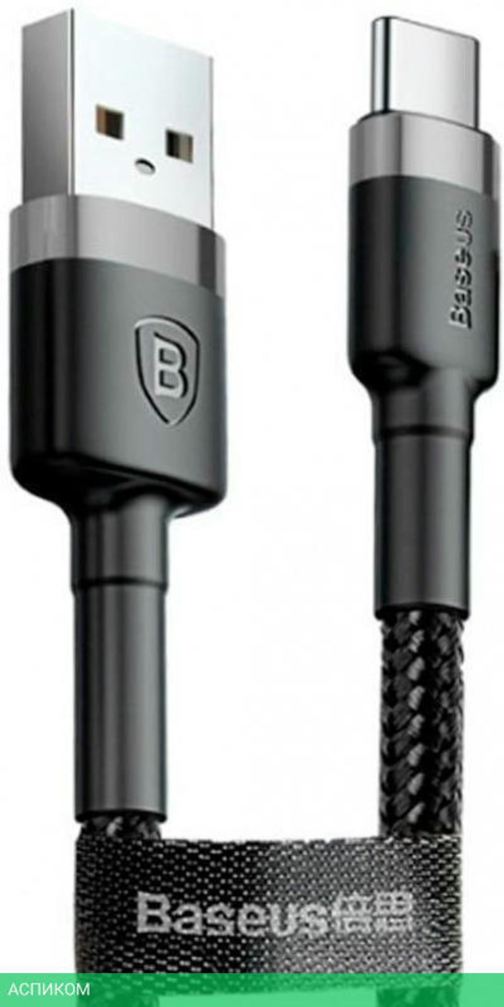 Кабель Baseus Cafule USB for Type-C 1m Black (CATKLF-BG1)