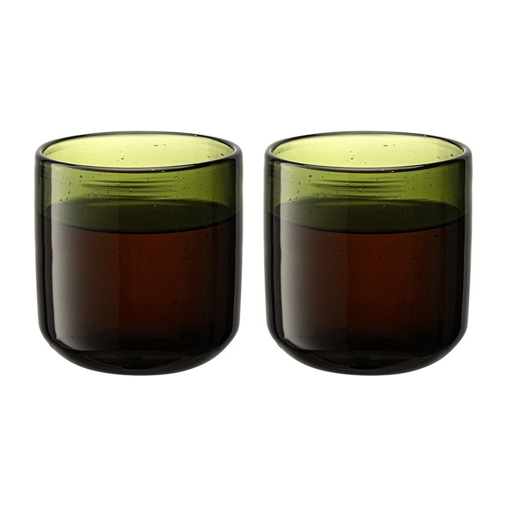 Набор стаканов Flowi, 310 мл, темно-зеленые, 2 шт.