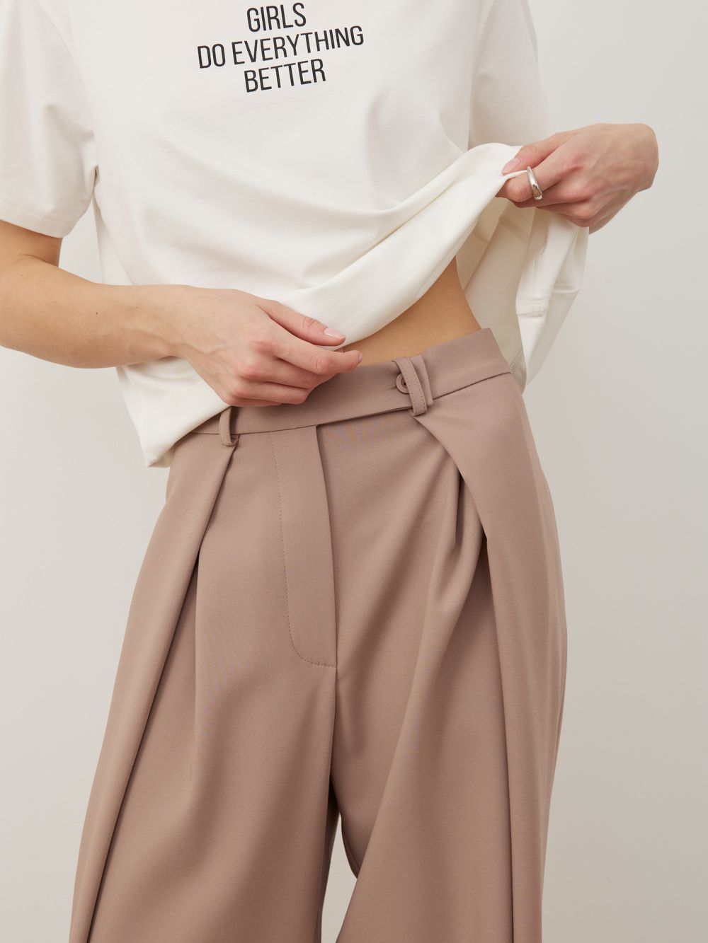 БРЮКИ «ICONIC» КАКАО