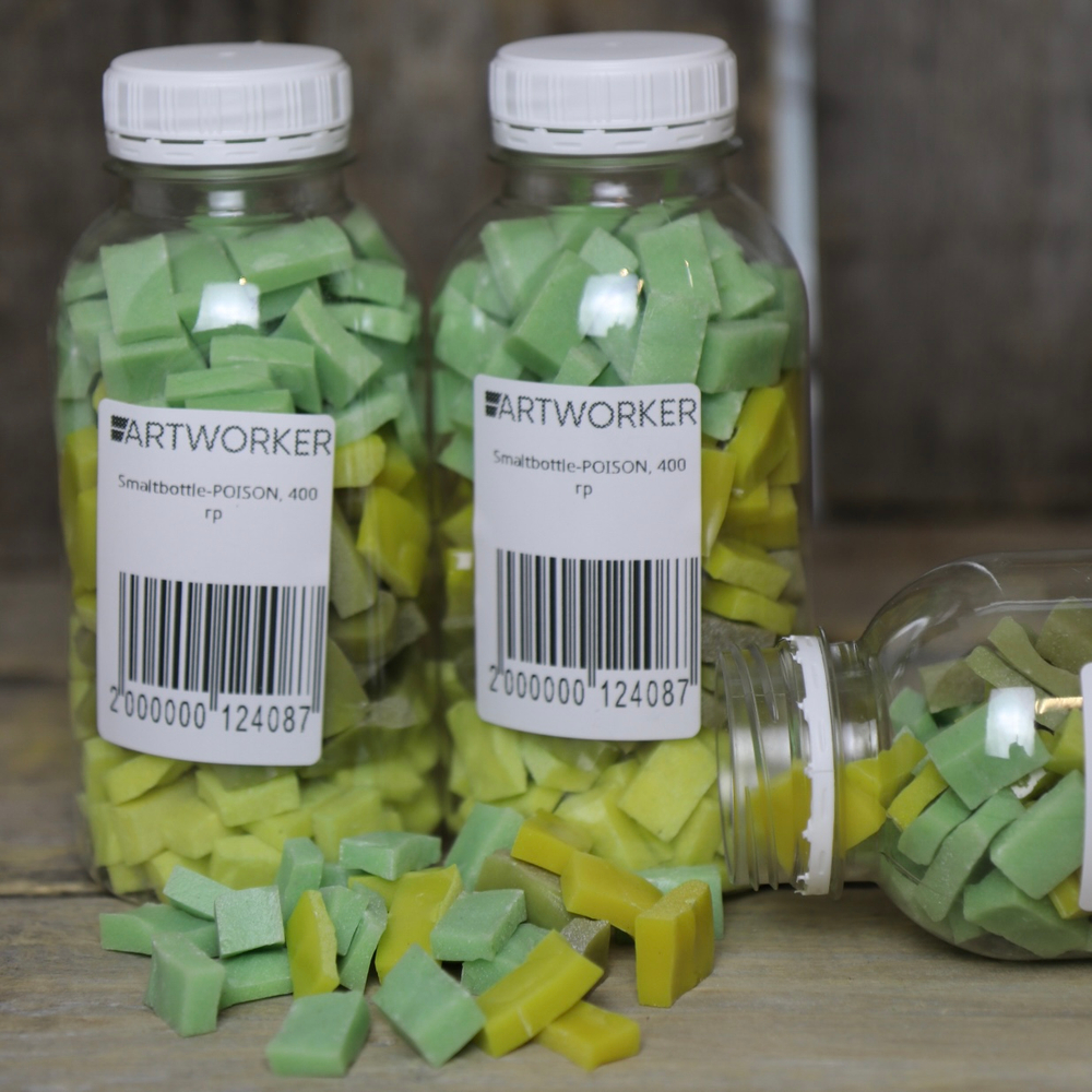 Смальта колотая желтого цвета