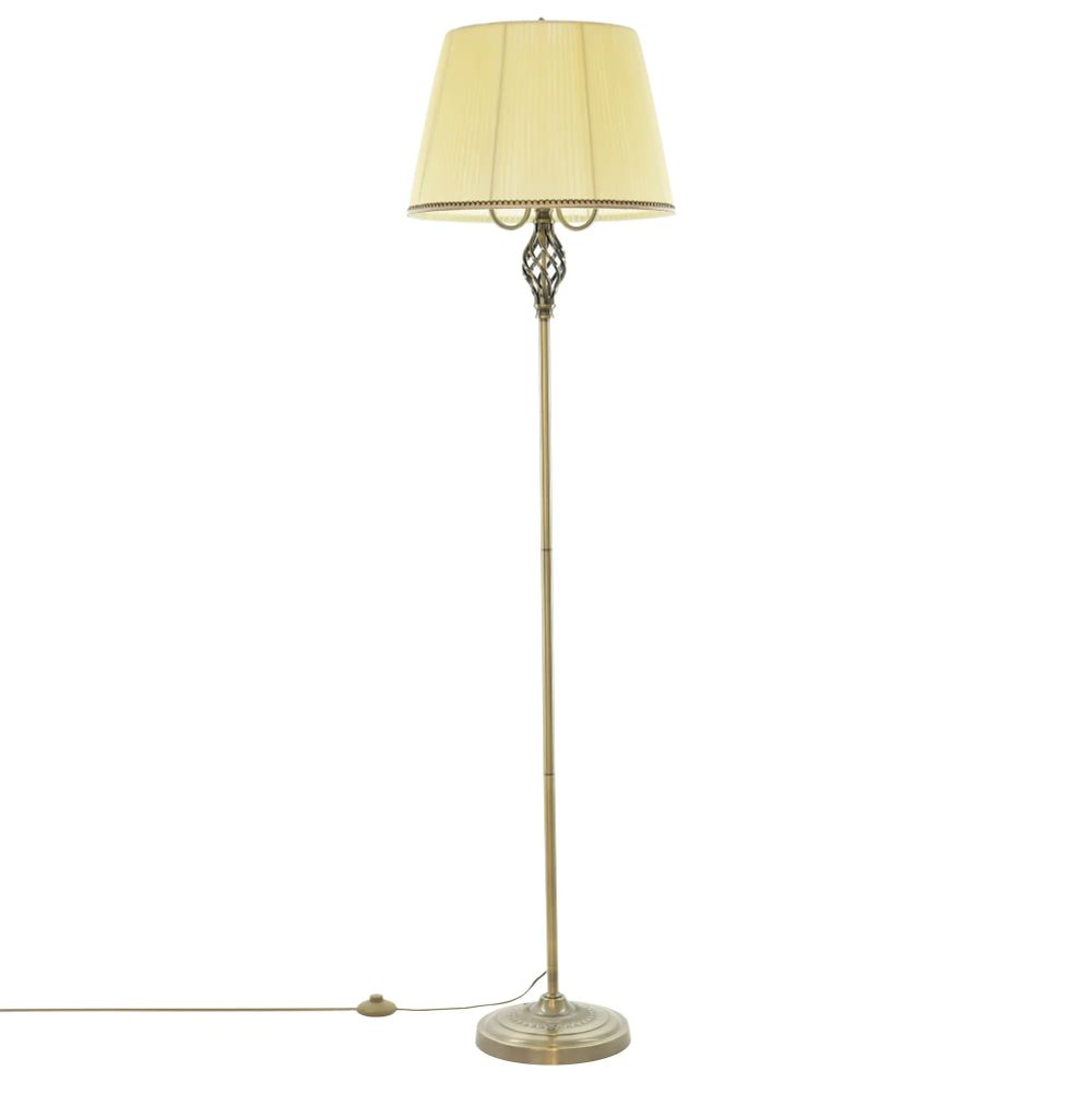 Citilux Вена CL402933 Торшер бронза с кремовым абажуром