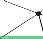 Проекционный экран Cactus X-type черный (CS-PSTX-100x177)