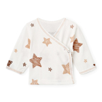 Набор распашонок 2шт. Звездочки, короны, р. 68, молочный / бежевый (Bloom Baby)