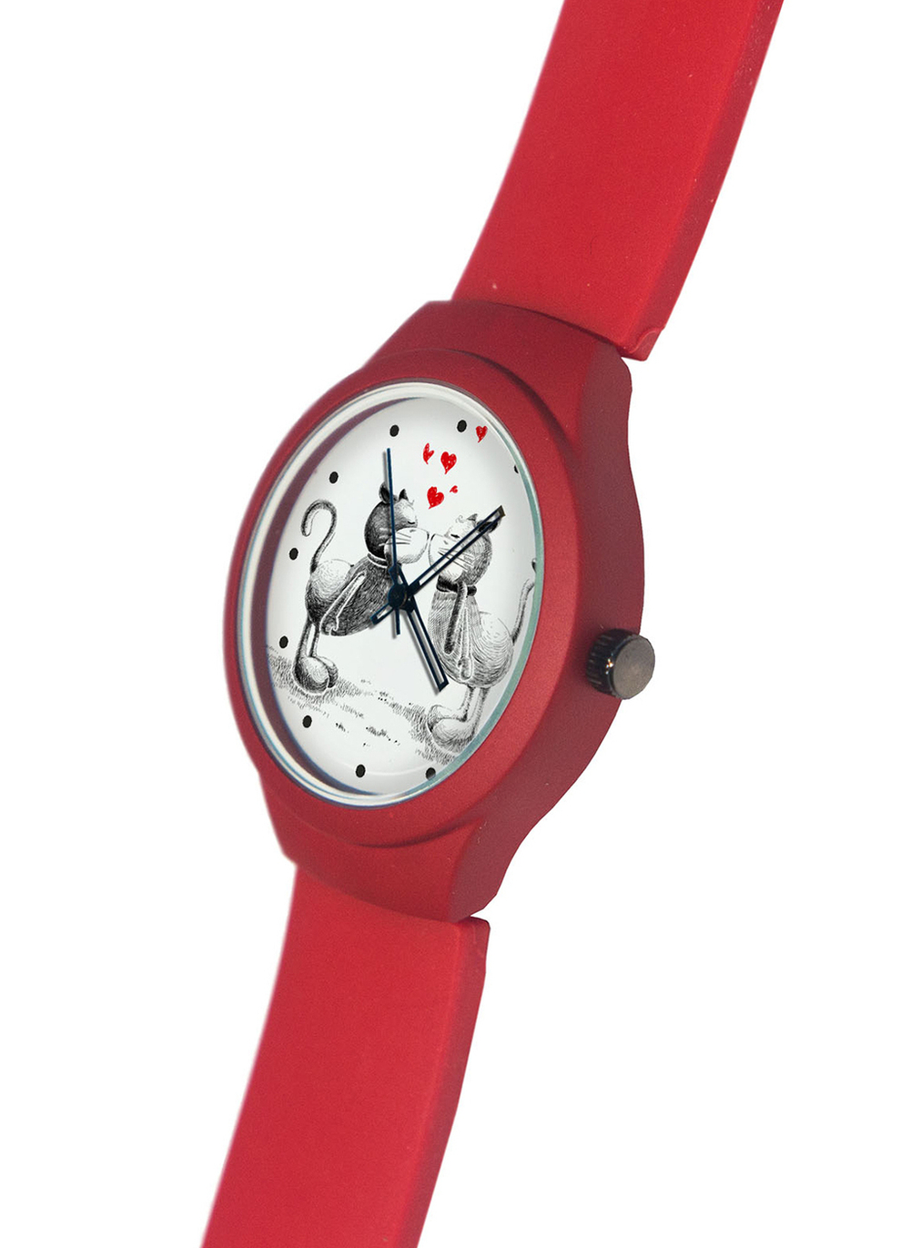 Часы наручные Любовь красные