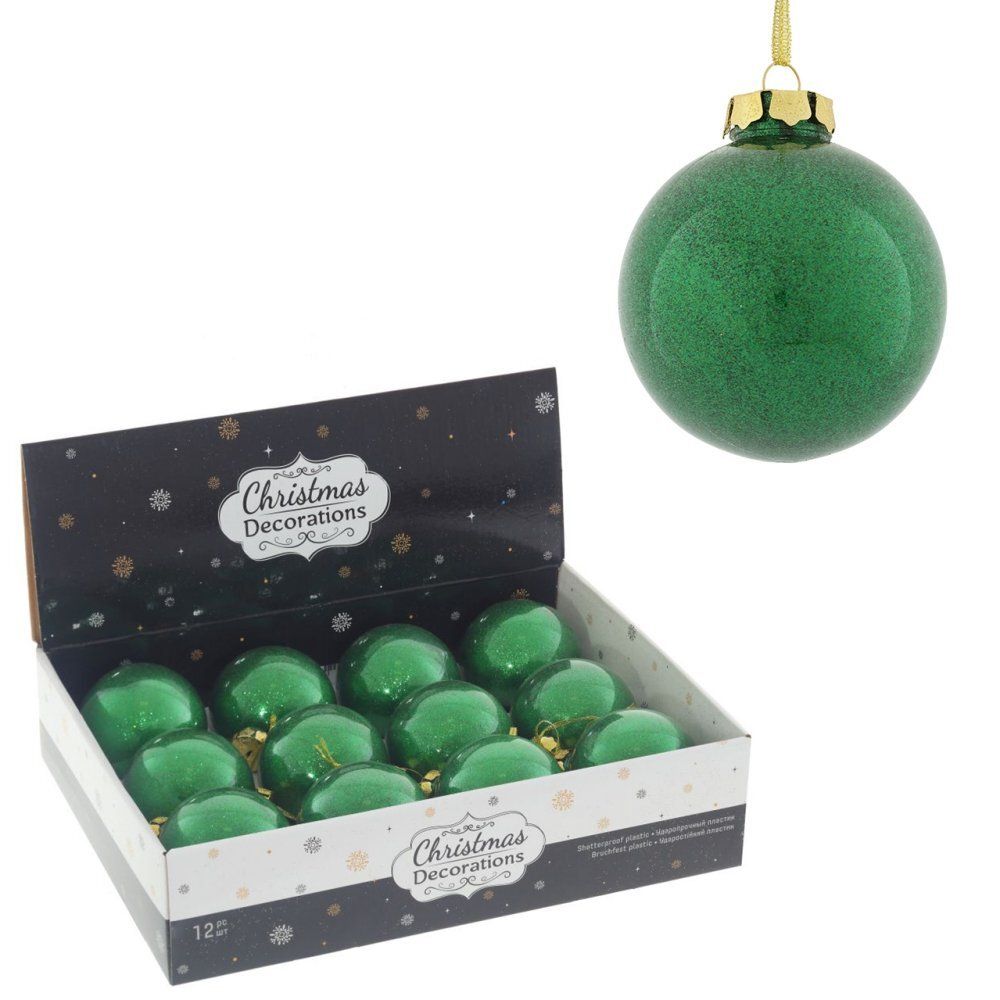 GAEM Набор из 12шт Украшение новогоднее "Шар", D 8 см, L35,5 W26,5 H9 см