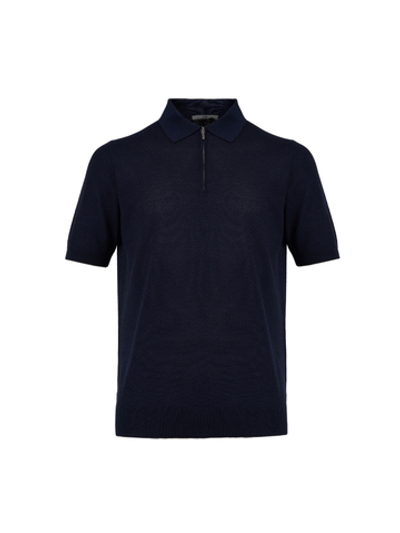 Поло с коротким рукавом на молнии Atelier Portofino