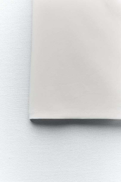 ZARA ТОП ИЗ ПОЛИАМИДА С ТОНКИМИ БРЕТЕЛЯМИ, ЭКРЮ