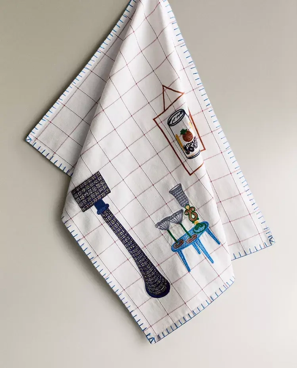 ZARA HOME КУХОННОЕ ПОЛОТЕНЦЕ С ВЫШИВКОЙ