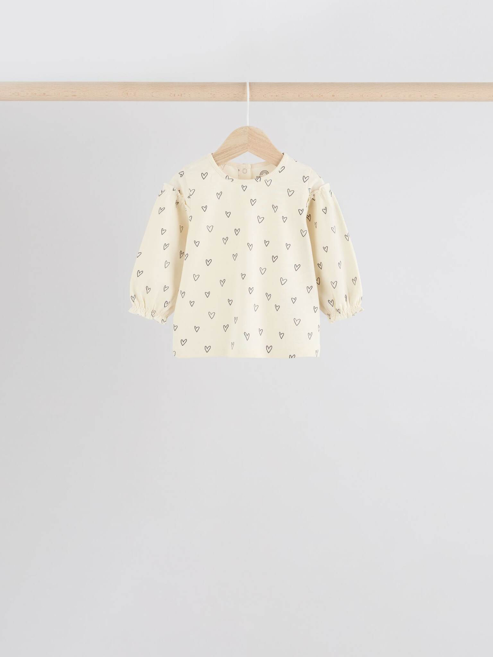 Лонгслив для малышей Next E67-019, 4 шт., Молочный, Розовый, Коричневый