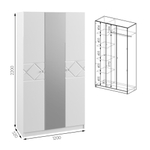 Шкаф Зх створчатый Севиль